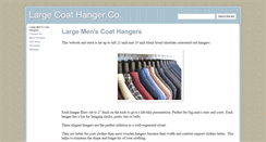 Desktop Screenshot of largecoathangers.com