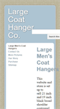 Mobile Screenshot of largecoathangers.com